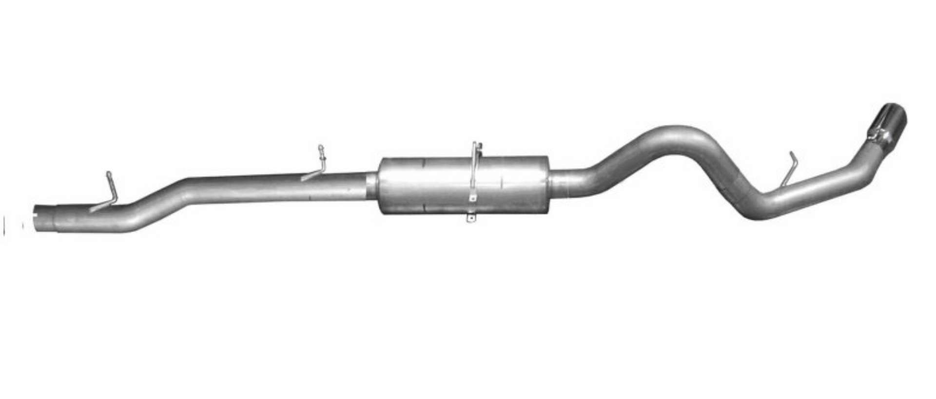 Picture of Gibson 03-07 Ford F-250 Super Duty Lariat 6-0L 4in Cat-Back Single Exhaust - Aluminized