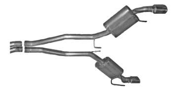 Picture of Gibson 2010 Chevrolet Camaro SS 6-2L 2-25in Cat-Back Dual Exhaust - Aluminized