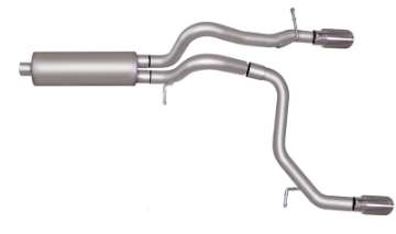 Picture of Gibson 08-10 Hummer H3 Alpha 5-3L 2-5in Cat-Back Dual Split Exhaust - Stainless