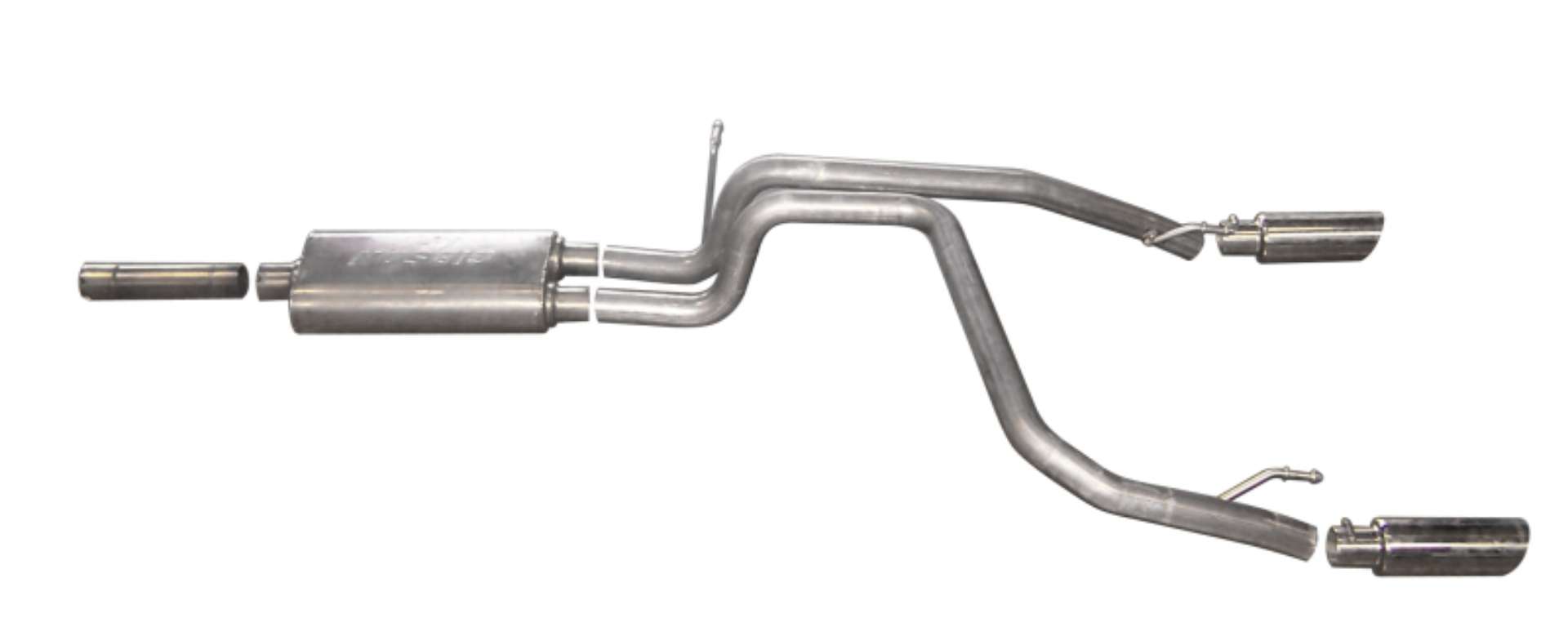 Picture of Gibson 07-09 Dodge Nitro R-T 4-0L 2-25in Cat-Back Dual Split Exhaust - Stainless