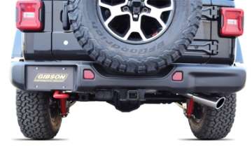 Picture of Gibson 18-22 Jeep Wrangler JL Sport 3-6L 2-5in Cat-Back Single Exhaust - Stainless