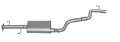 Picture of Gibson 07-14 Toyota FJ Cruiser Base 4-0L 2-5in Cat-Back Single Exhaust - Stainless