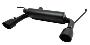 Picture of Gibson 07-11 Jeep Wrangler JK Rubicon 3-8L 2-5in Cat-Back Dual Split Exhaust - Black Elite Ceramic