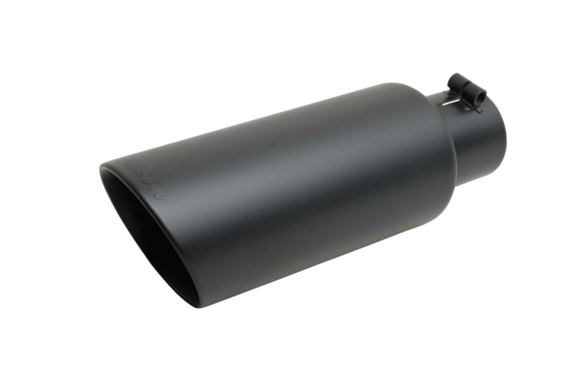 Picture of Gibson Round Dual Wall Angle-Cut Tip - 4in OD-2-25in Inlet-6-5in Length - Black Ceramic