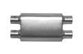 Picture of Gibson CFT Superflow Dual-Dual Oval Muffler - 4x9x18in-2-5in Inlet-2-5in Outlet - Stainless