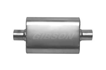 Picture of Gibson CFT Superflow Center-Center Oval Muffler - 4x9x13in-2-5in Inlet-2-5in Outlet - Stainless