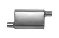 Picture of Gibson CFT Superflow Offset-Offset Oval Muffler - 4x9x13in-2-25in Inlet-2-25in Outlet - Stainless