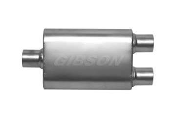 Picture of Gibson CFT Superflow Center-Dual Oval Muffler - 4x9x13in-2-25in Inlet-2-25in Outlet - Stainless