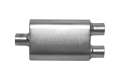 Picture of Gibson CFT Superflow Center-Dual Oval Muffler - 4x9x18in-3in Inlet-2-5in Outlet - Stainless