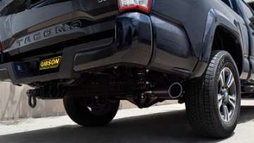 Picture of Gibson 16-22 Toyota Tacoma TRD Sport 3-5L 2-5in Cat-Back Single Exhaust - Black Elite