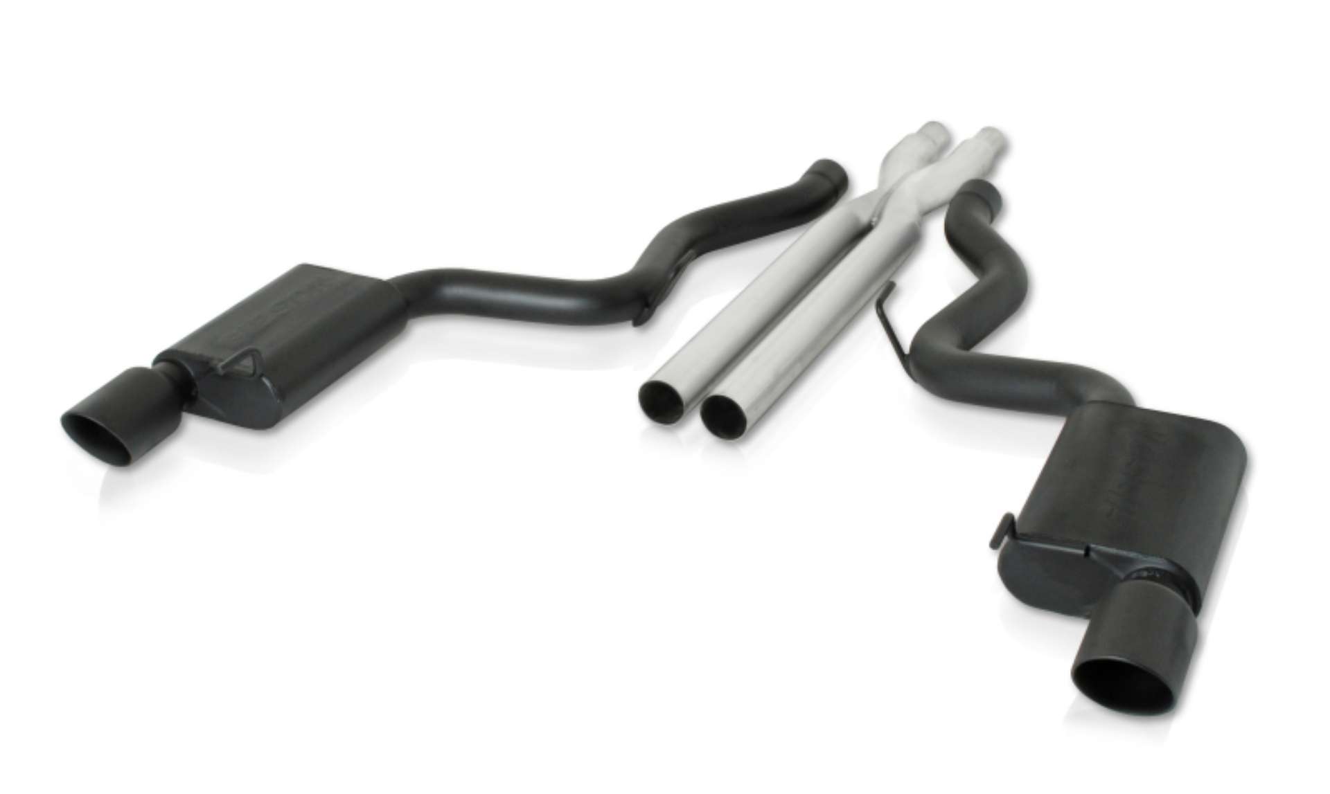 Picture of Gibson 15-17 Ford Mustang GT 5-0L 3in Cat-Back Dual Exhaust - Black Elite Ceramic