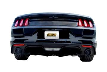 Picture of Gibson 15-19 Ford Mustang EcoBoost 2-3L 2-25in Cat-Back Dual Exhaust - Black Elite Ceramic