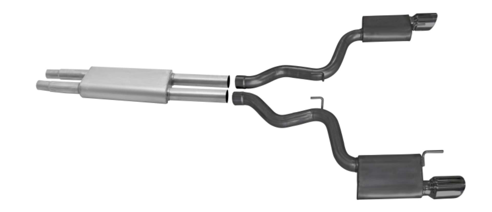 Picture of Gibson 15-17 Ford Mustang V6 3-7L 3in Cat-Back Dual Exhaust - Black Elite Ceramic