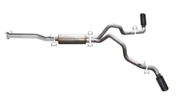 Picture of Gibson 11-19 GMC Sierra 2500 HD Denali 6-0L 3-5in-3in Cat-Back Dual Extreme Exhaust - Black Elite