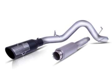 Picture of Gibson 07-18 Toyota Tundra Limited 5-7L 4in Patriot Series Cat-Back Single Exhaust - Stainless