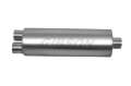 Picture of Gibson SFT Superflow Dual-Offset Round Muffler - 8x24in-2-5in Inlet-3in Outlet - Stainless