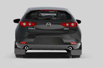 Picture of Rally Armor 19-24 Mazda3 Hatchback Black UR Mud Flap w-Red Logo