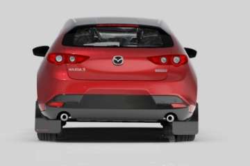 Picture of Rally Armor 19-24 Mazda3 Hatchback Black UR Mud Flap w-Red Logo