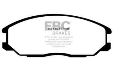 Picture of EBC 00-01 Hyundai XG 300 3-0 Redstuff Front Brake Pads