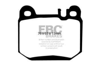 Picture of EBC 00-01 Mercedes-Benz M-Class ML ML430 4-3 Greenstuff Rear Brake Pads