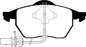 Picture of EBC 00-01 Volkswagen Passat 1-8 Turbo Greenstuff Front Brake Pads