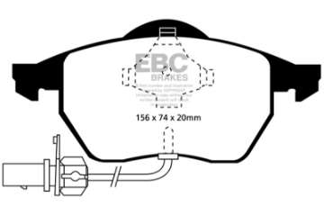 Picture of EBC 00-01 Volkswagen Passat 1-8 Turbo Greenstuff Front Brake Pads