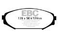 Picture of EBC 00-02 Acura MDX 3-5 Greenstuff Front Brake Pads