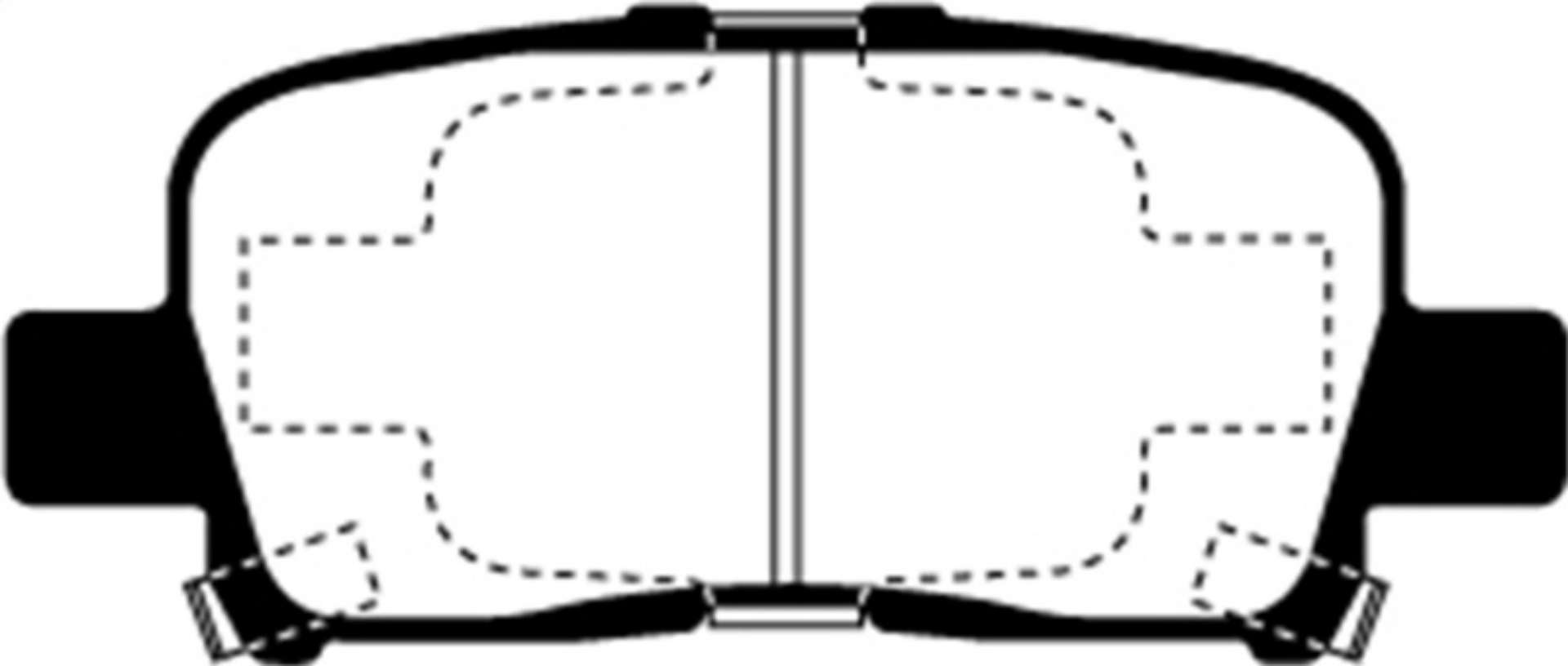 Picture of EBC 00-02 Acura MDX 3-5 Greenstuff Rear Brake Pads