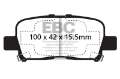 Picture of EBC 00-02 Acura MDX 3-5 Ultimax2 Rear Brake Pads