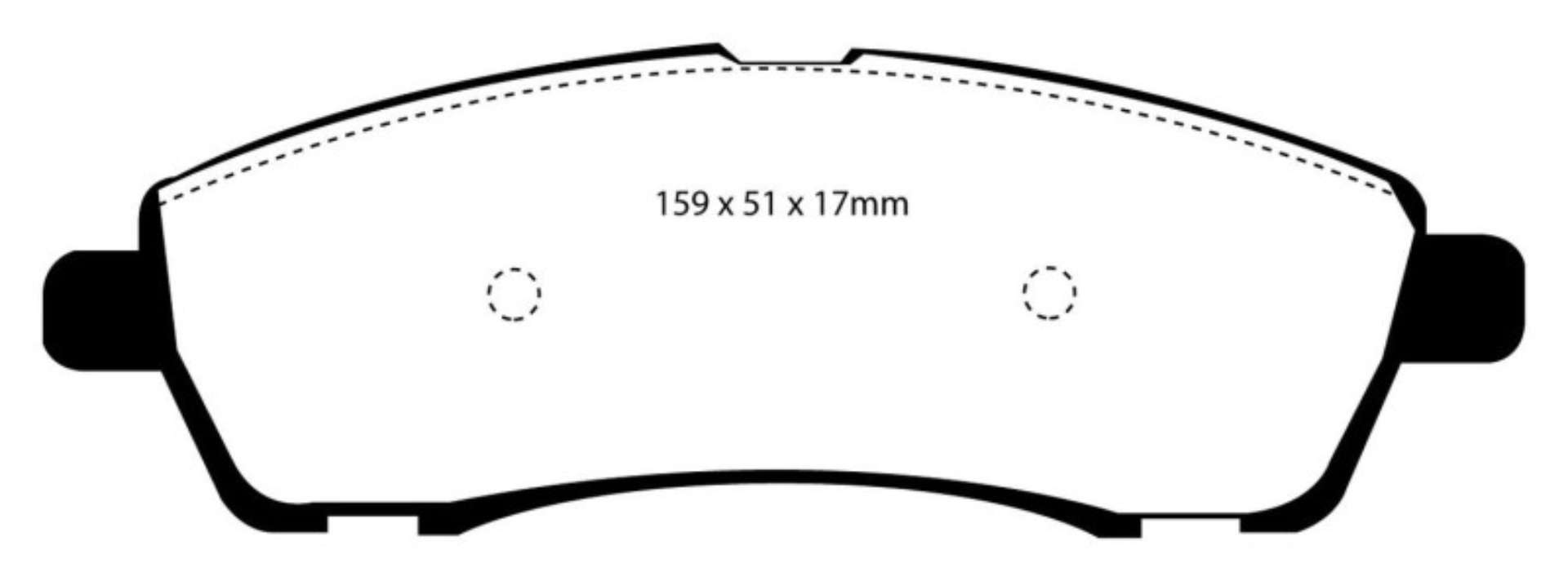 Picture of EBC 00-02 Ford Excursion 5-4 2WD Yellowstuff Rear Brake Pads