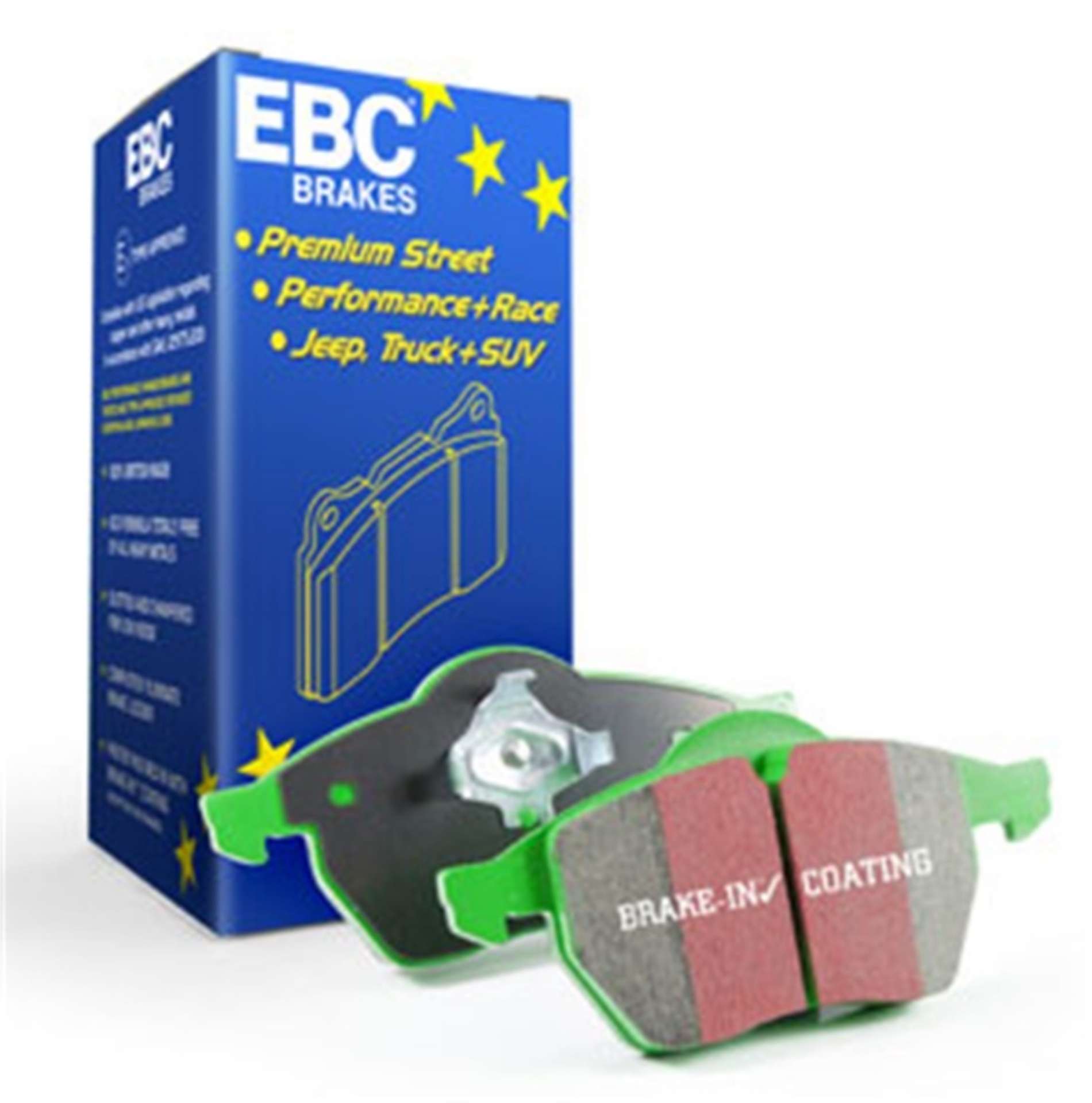 Picture of EBC 00-03 Audi A8 Quattro 4-2 8 Pad Set Greenstuff Front Brake Pads