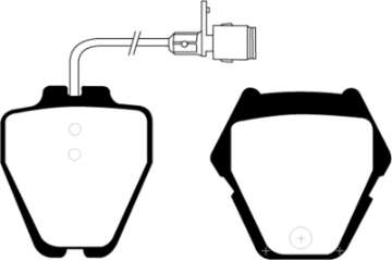 Picture of EBC 00-03 Audi A8 Quattro 4-2 8 Pad Set Yellowstuff Front Brake Pads