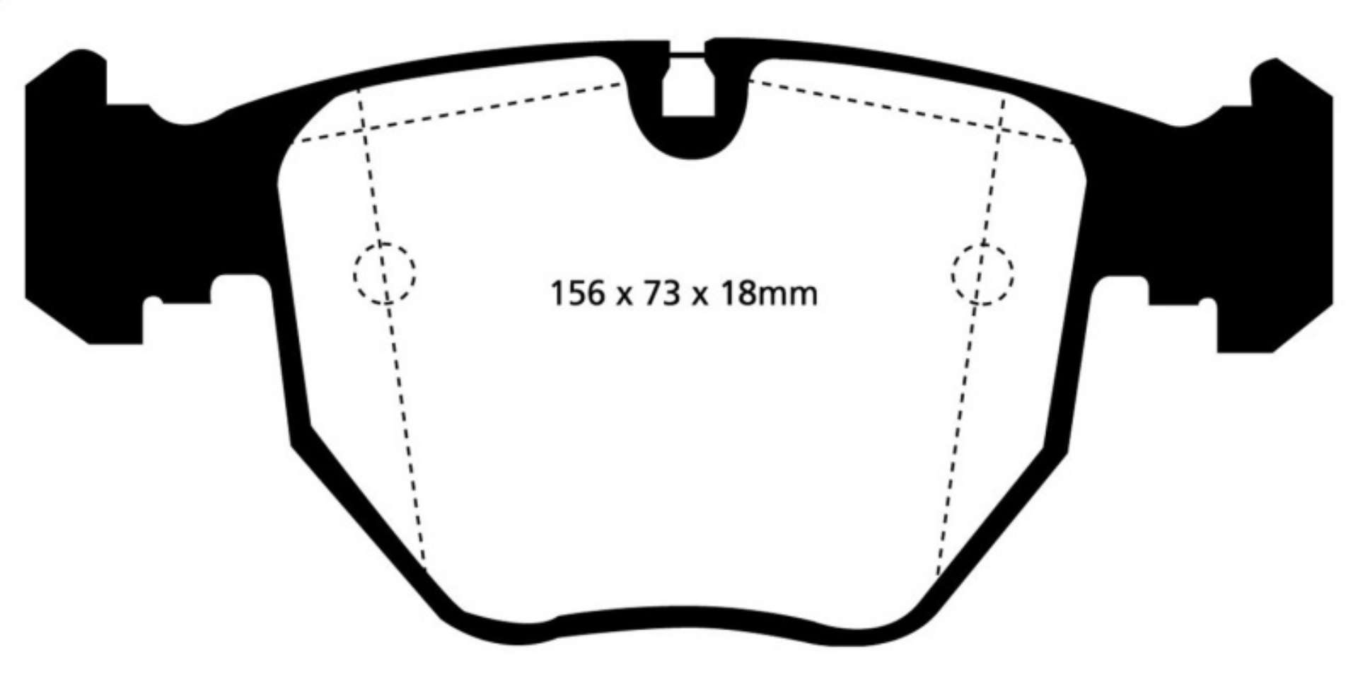 Picture of EBC 00-04 BMW M5 5-0 E39 Redstuff Front Brake Pads