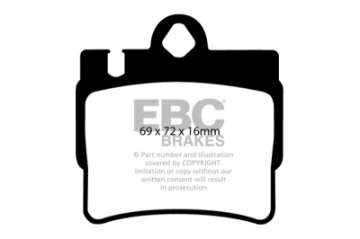 Picture of EBC 01-02 Mercedes-Benz CL55 AMG 5-5 Ultimax2 Rear Brake Pads