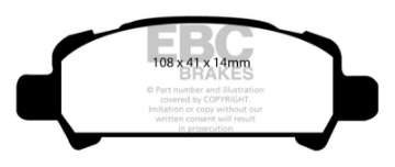 Picture of EBC 01-02 Subaru Impreza 2-0 Turbo WRX Bluestuff Rear Brake Pads