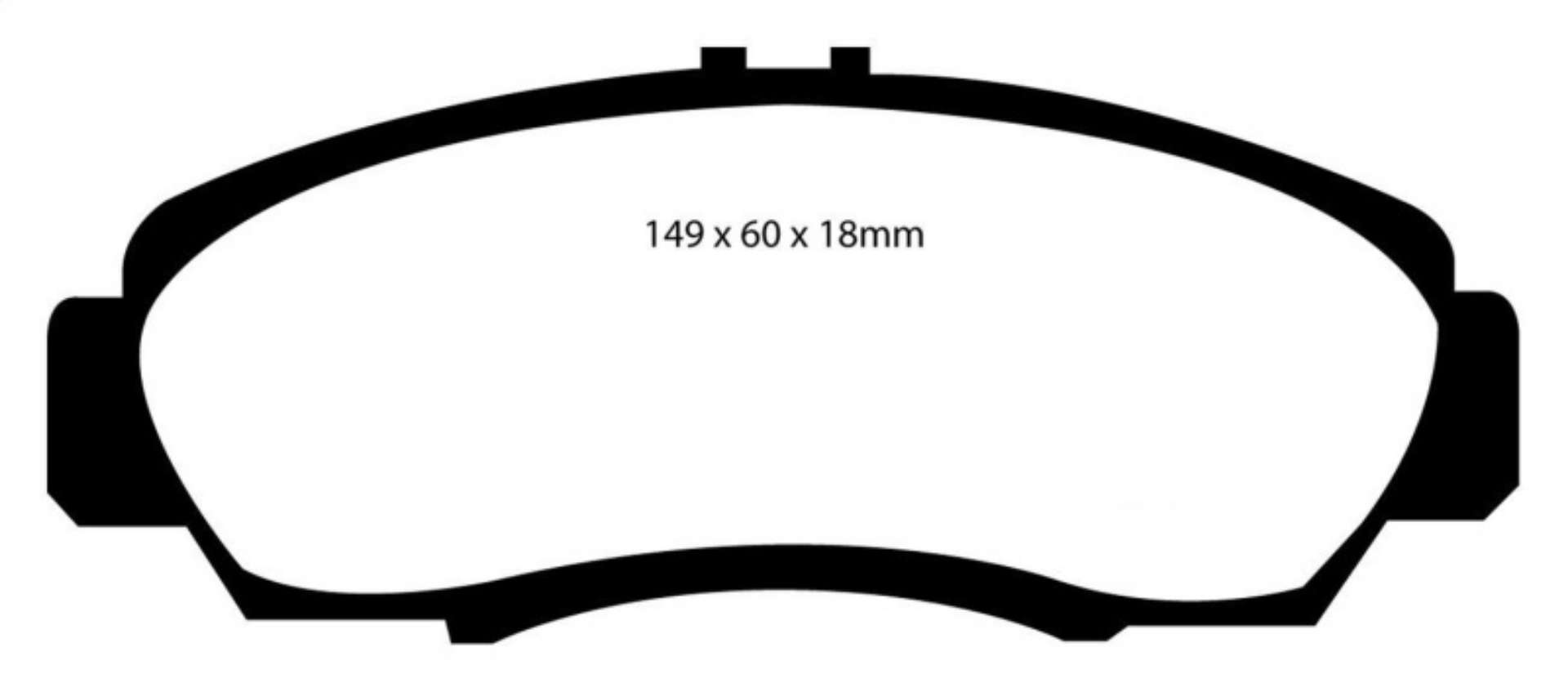 Picture of EBC 01-03 Acura CL 3-2 Redstuff Front Brake Pads