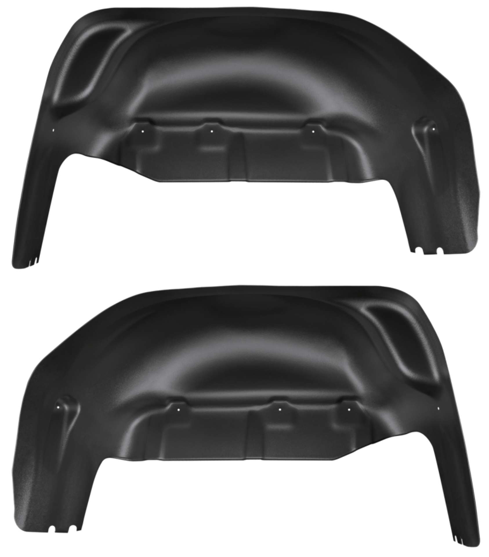 Picture of Husky Liners 19-23 GMC Sierra 1500 Black Rear Wheel Well Guards