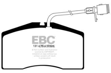 Picture of EBC 01-03 Audi S8 4-2 Redstuff Front Brake Pads