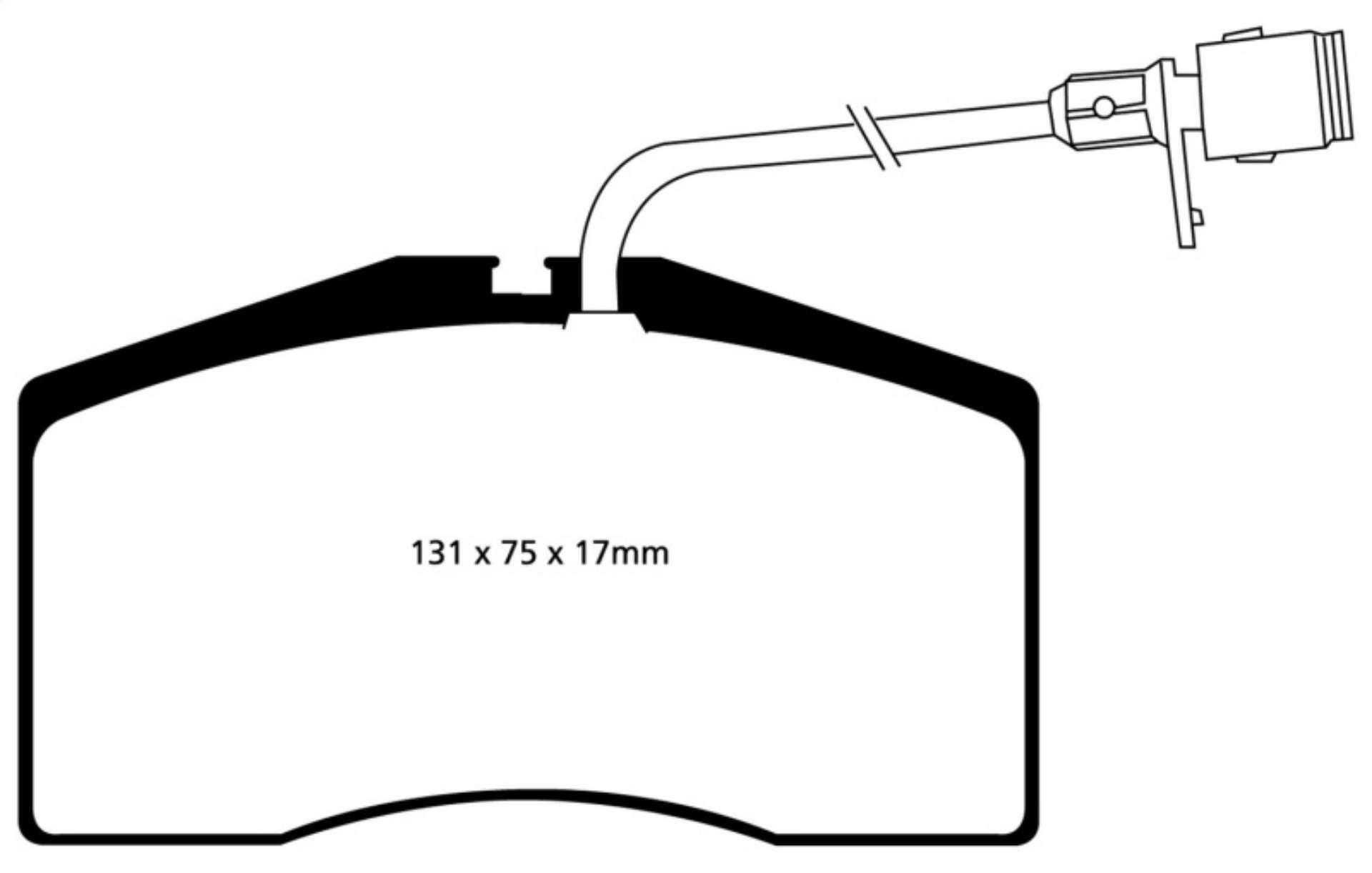 Picture of EBC 01-03 Audi S8 4-2 Yellowstuff Front Brake Pads