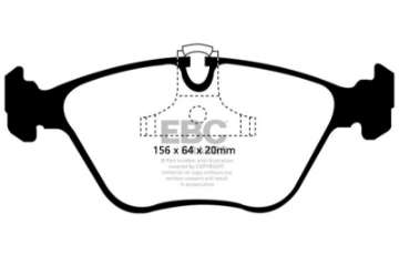 Picture of EBC 01-03 BMW 525i 2-5 E39 Greenstuff Front Brake Pads