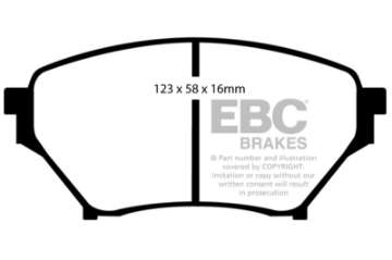 Picture of EBC 01-03 Mazda Miata MX5 1-8 Sports Suspension Greenstuff Front Brake Pads