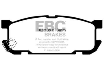 Picture of EBC 01-03 Mazda Miata MX5 1-8 Sports Suspension Greenstuff Rear Brake Pads