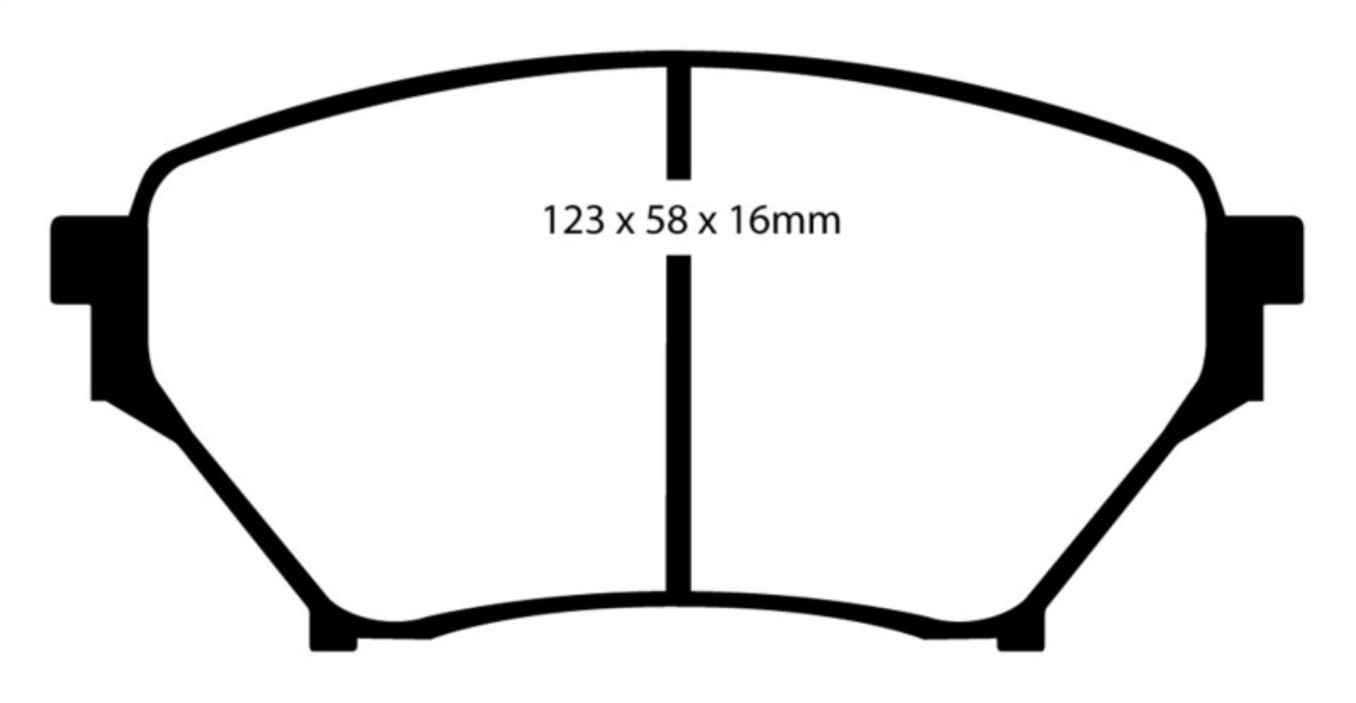 Picture of EBC 01-03 Mazda Miata MX5 1-8 Sports Suspension Redstuff Front Brake Pads