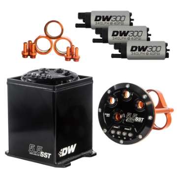 Picture of DeatschWerks 5-5L Modular Surge Tank Includes 3 DW300 Fuel Pumps