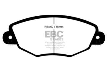 Picture of EBC 01-04 Jaguar X-Type 2-5 Greenstuff Front Brake Pads