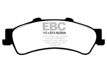 Picture of EBC 01-05 Cadillac Deville 4-6 HD Greenstuff Rear Brake Pads