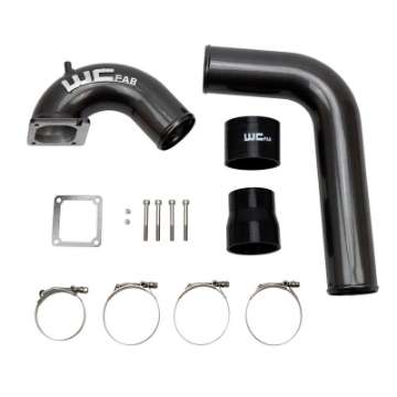 Picture of Wehrli 03-07 Dodge 5-9L Cummins 3-5in Intake Horn & Driver Side Intercooler Pipe Kit - Gloss White