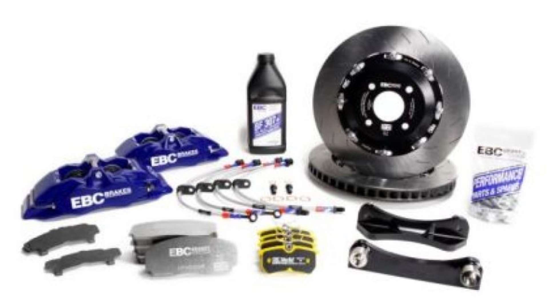 Picture of EBC Racing 03-12 Mazda RX-8 Blue Apollo-4 Calipers 330mm Rotors Front Big Brake Kit