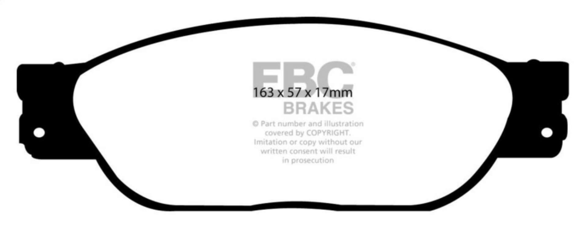 Picture of EBC 01-05 Ford Thunderbird 3-9 Yellowstuff Front Brake Pads