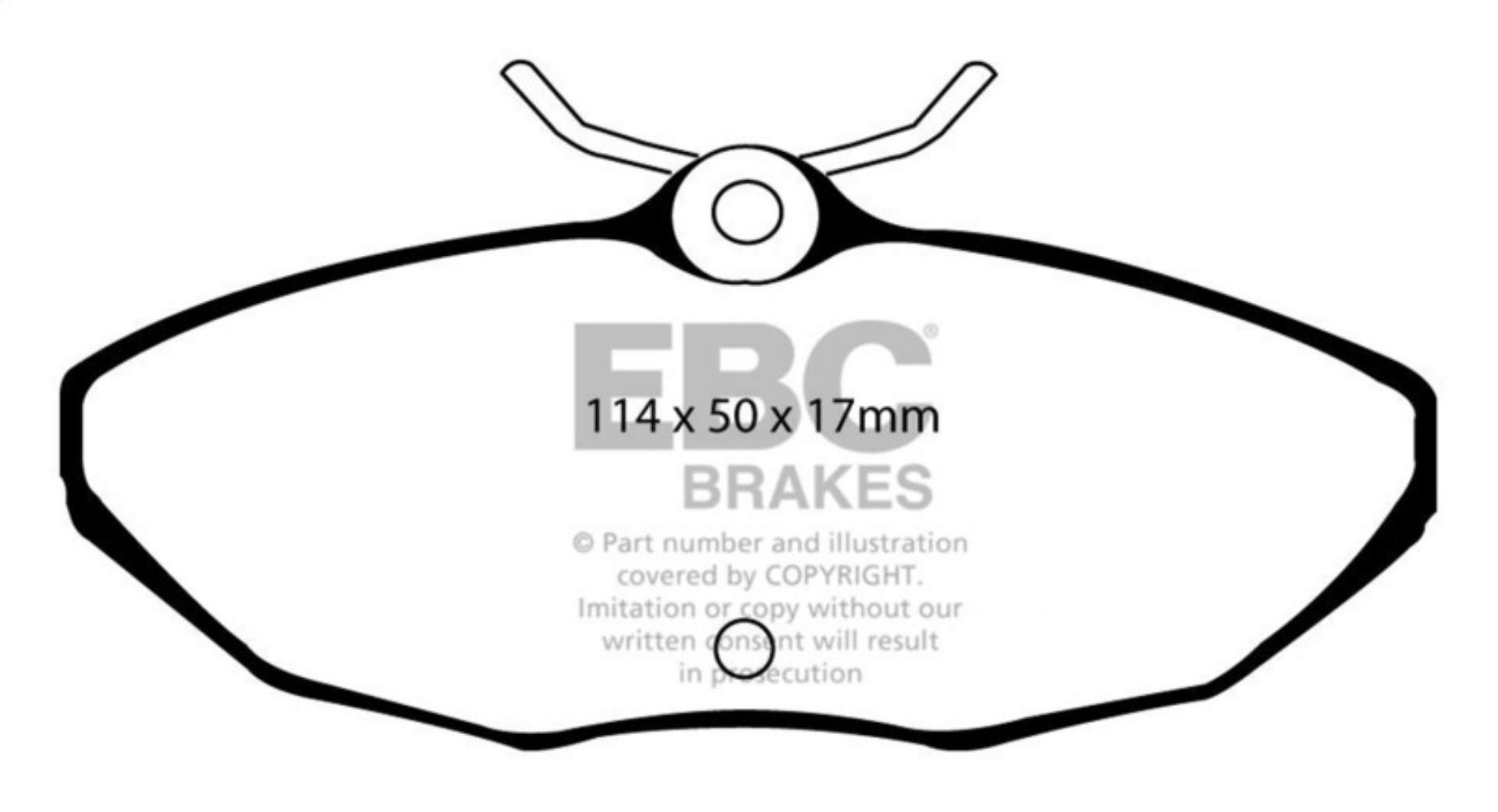 Picture of EBC 01-05 Ford Thunderbird 3-9 Yellowstuff Rear Brake Pads